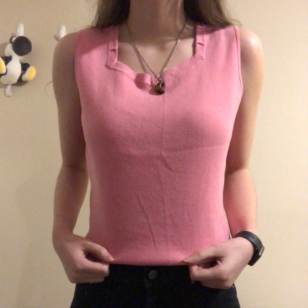 Pink vintage sweater vest